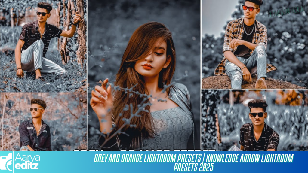 Grey and Orange Lightroom Presets | Knowledge Arrow Lightroom Presets 2025