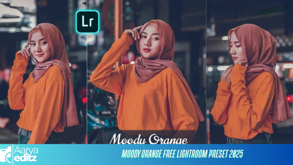 Moody Orange Free Lightroom Preset 2025