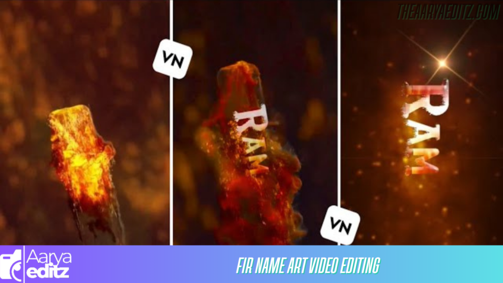 Fir Name Art Video Editing