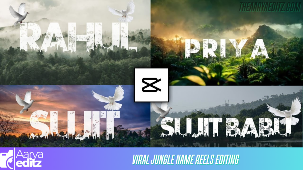 Viral Jungle Name Reels Editing