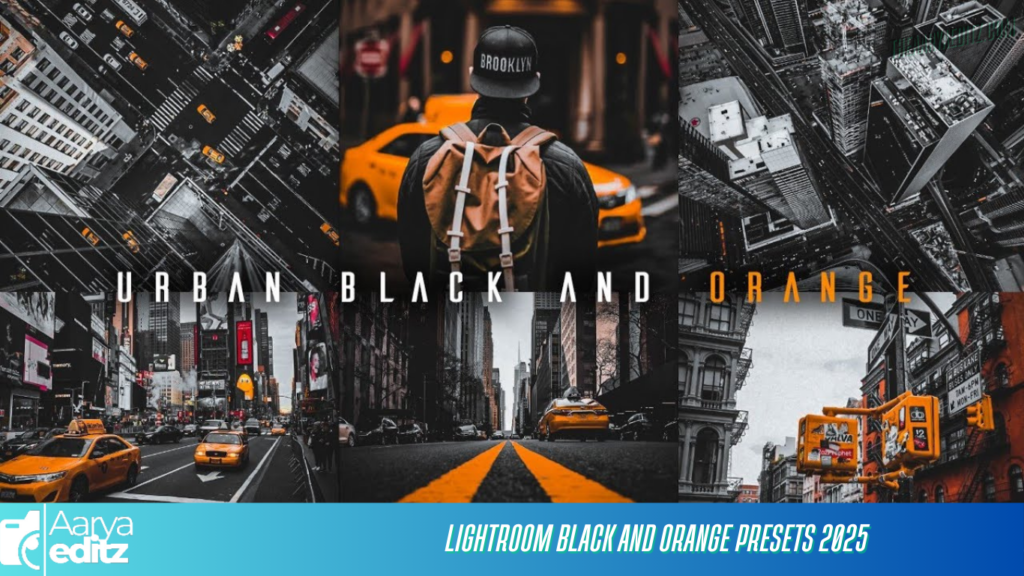 lightroom Black and Orange Presets 2025