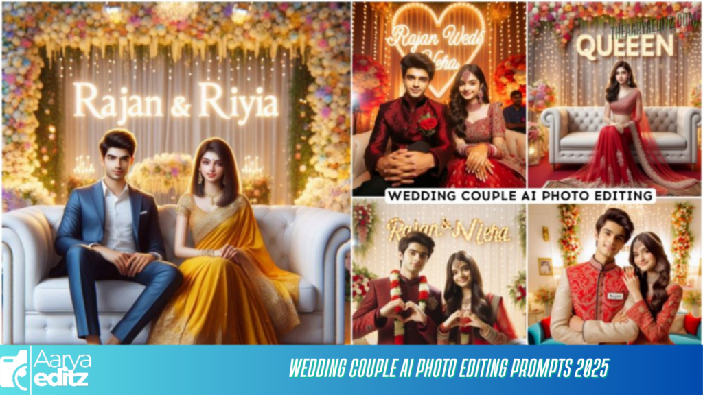 Wedding Couple AI Photo Editing Prompts 2025