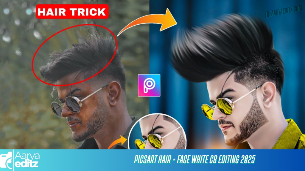 PicsArt Hair + Face White Cb Editing 2025