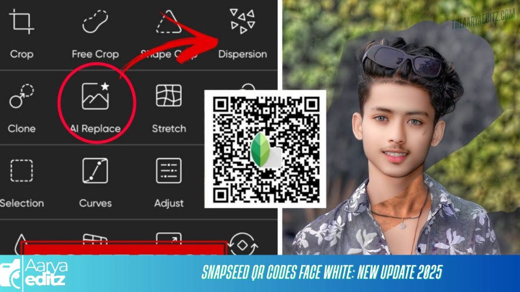 Snapseed QR Codes Face White: New Update 2025