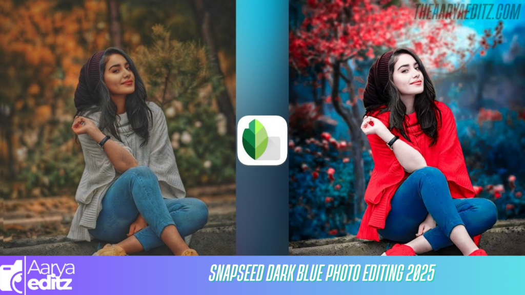 Snapseed Dark Blue Photo Editing 2025