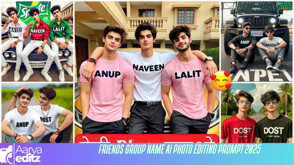 Friends Group Name Ai Photo Editing Prompt 2025